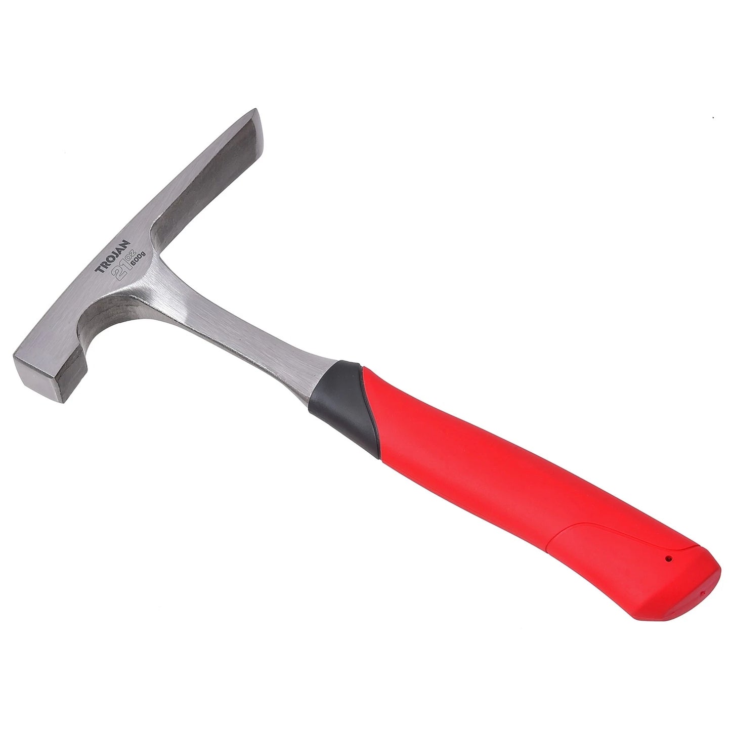 Trojan 600g Steel Brick Hammer - Induction Hardened, Ergonomic Anti-Slip Handle, Lifetime Warranty