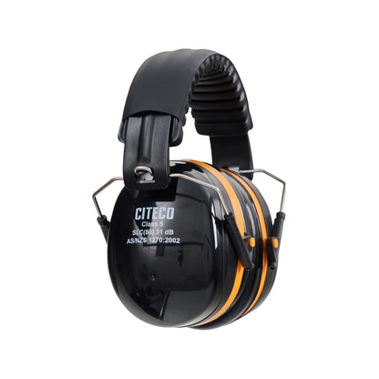 Citeco Heavy Duty Earmuffs, Class 5 Noise Reduction, SLC(80) 31dB, Padded Frame