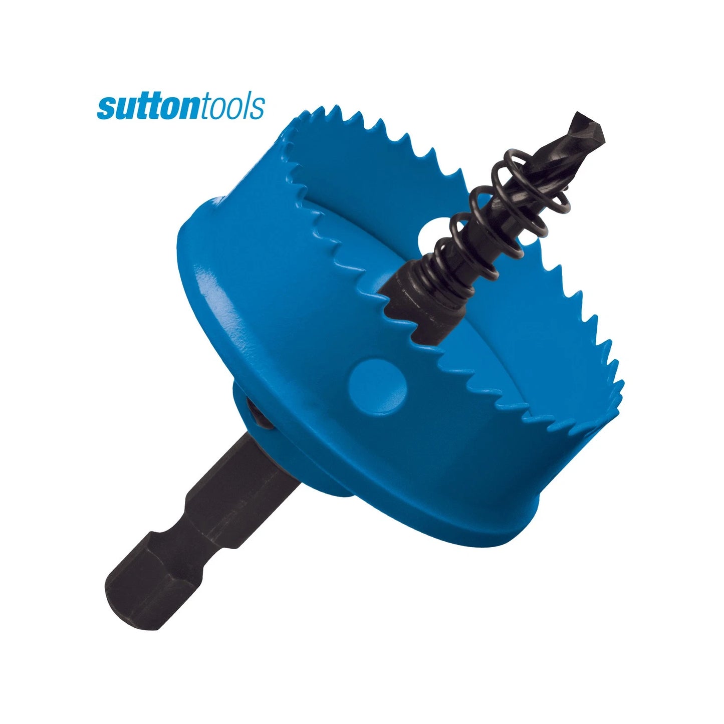Sutton Tools 60mm Bi-Metal Impact Holesaw, 1/4" Hex Shank, Quick Ejector, Thin Wall 8 TPI