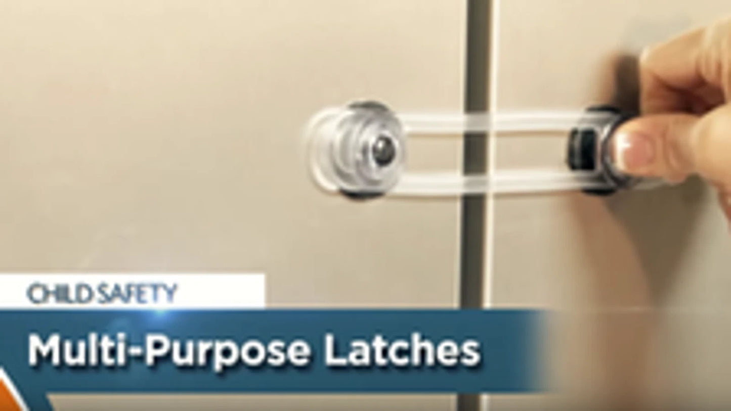 Dreambaby Child Safety Flexible Multi-Purpose Latch, Strong Adhesion, Tool-Free Installation