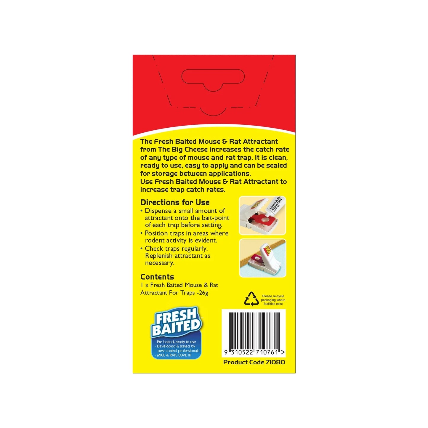 The Big Cheese Mouse & Rat Attractant - Increases Trap Catch Rates, Food Paste, Indoor Use