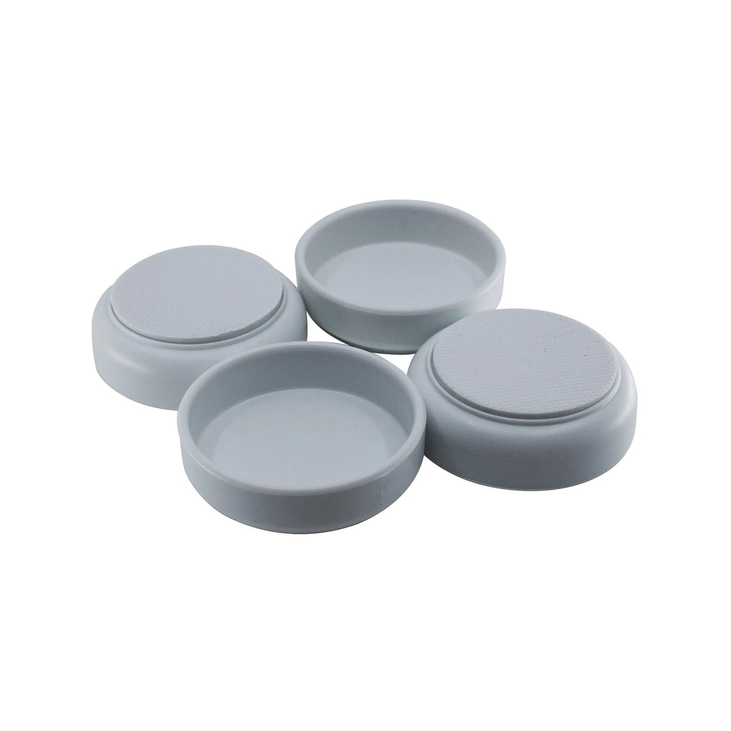 Surface Gard 60mm White Non-slip Castor Cup 4 Piece - Floor Protection & Versatile Compatibility