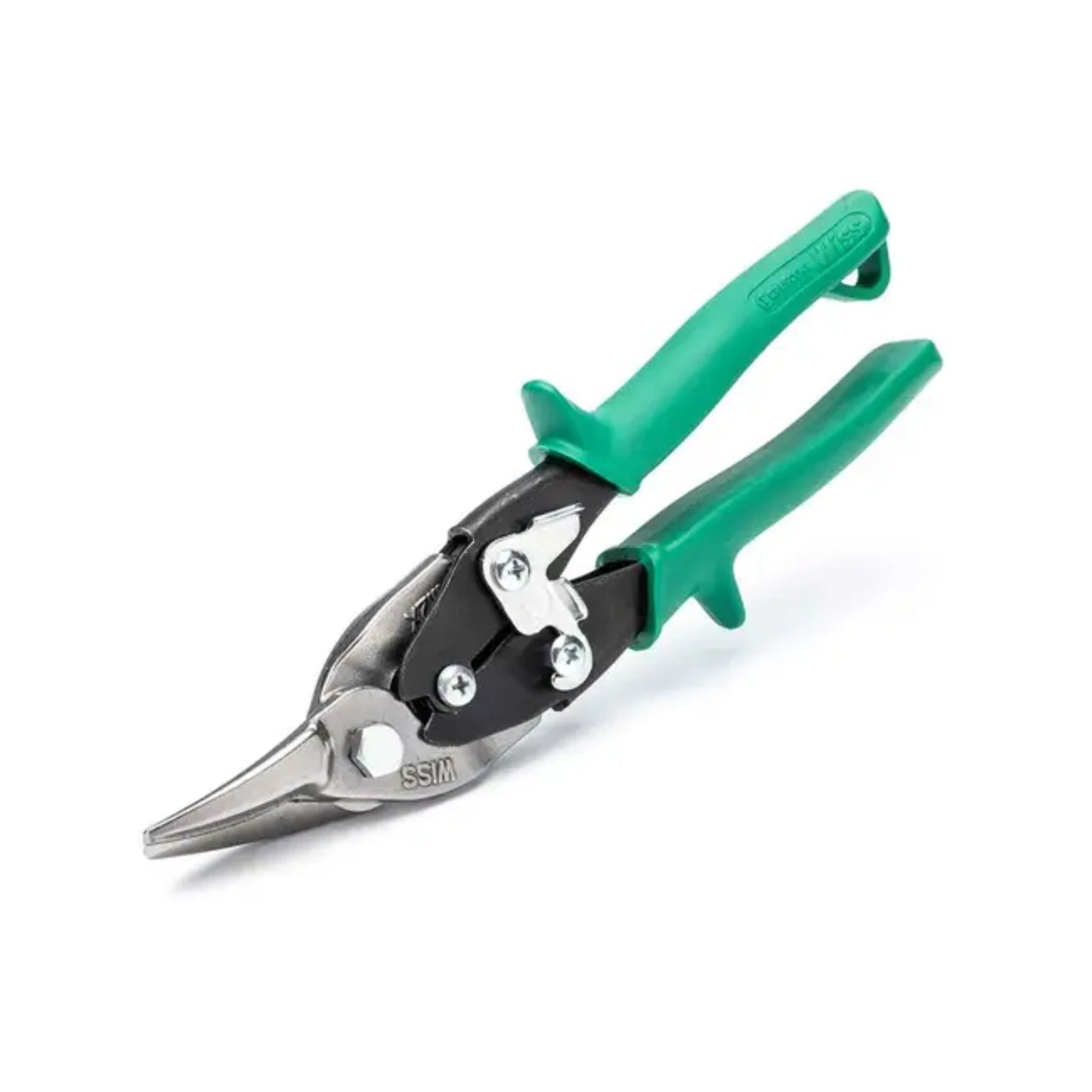 Crescent WISS 248mm Right Cut Aviation Snips, Serrated Blades, Ergonomic, Made in USA