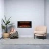 Scandia Aurora 36" Electric Fire, Smart Home Integration, Customizable Flame, Wall Mountable
