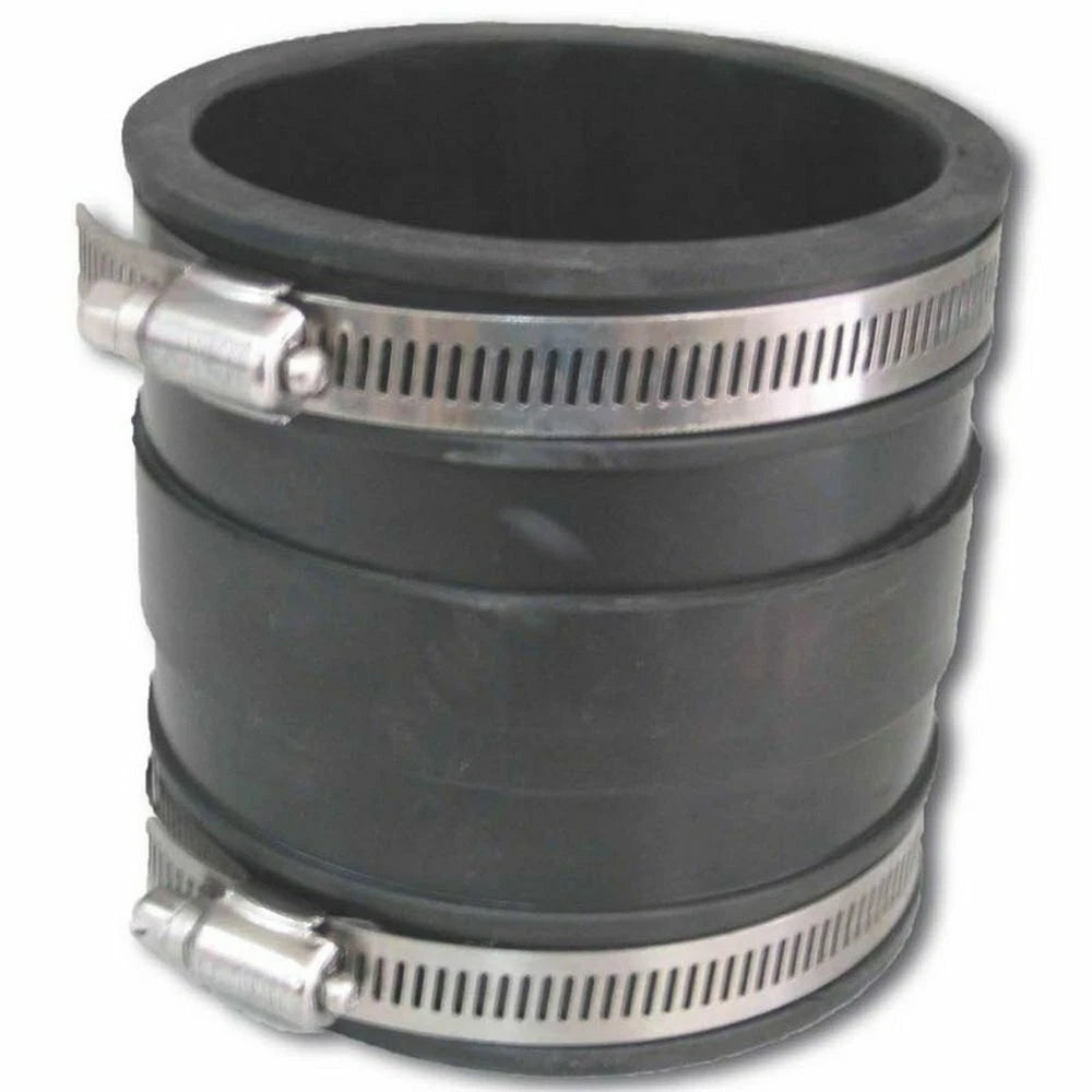Deks 90mm PVC Stormwater Coupling with Hose Clamp, Corrosion Resistant, EPVC Material
