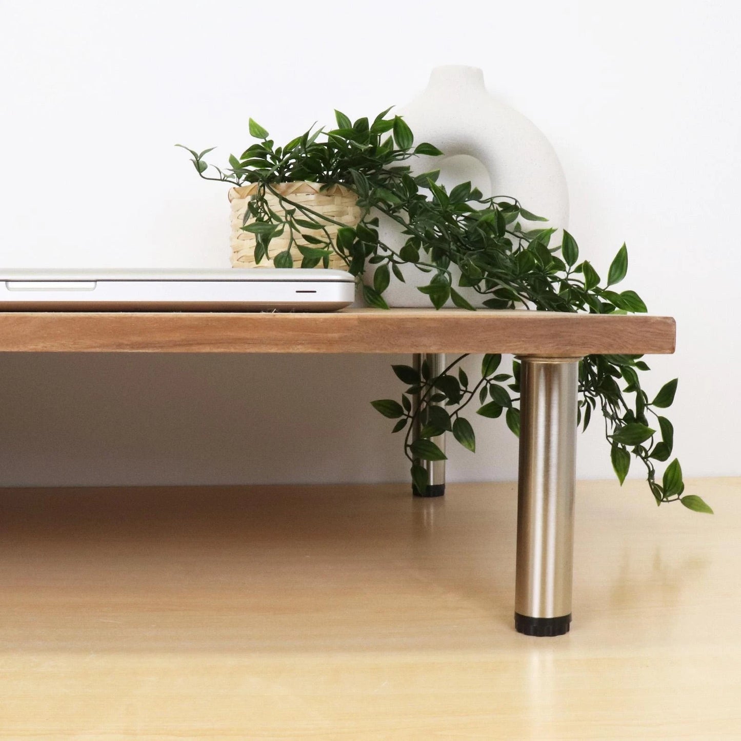 Adoored Brushed Nickel Round Leg 30x150mm Steel Furniture Leg Easy Install