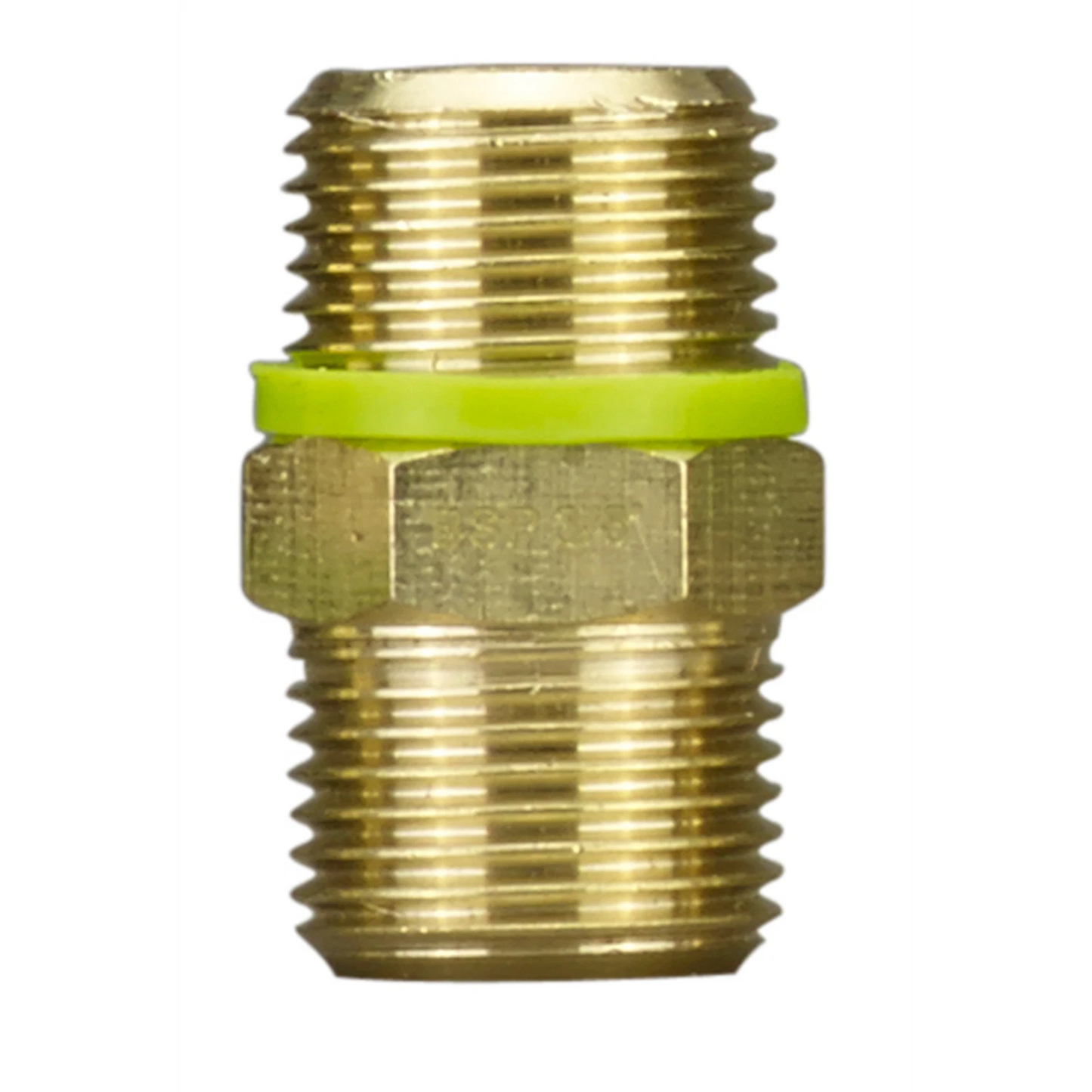 PowerFit 3/8" BSP Male to Male Brass Air Tool Connector - Universal Compatibility, Corrosion Resistant