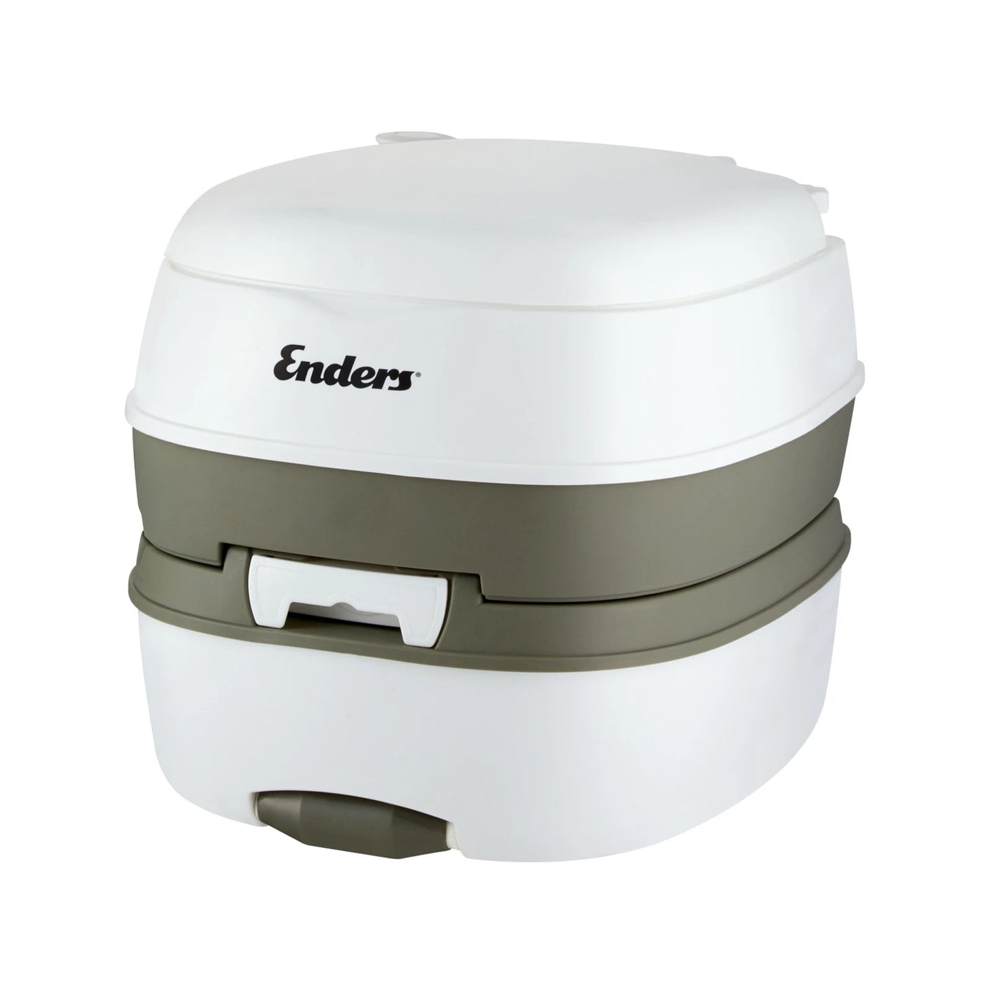 Enders Deluxe Camping Toilet, 35cm Seat, 15L Flush, 17L Waste, Portable with Roller