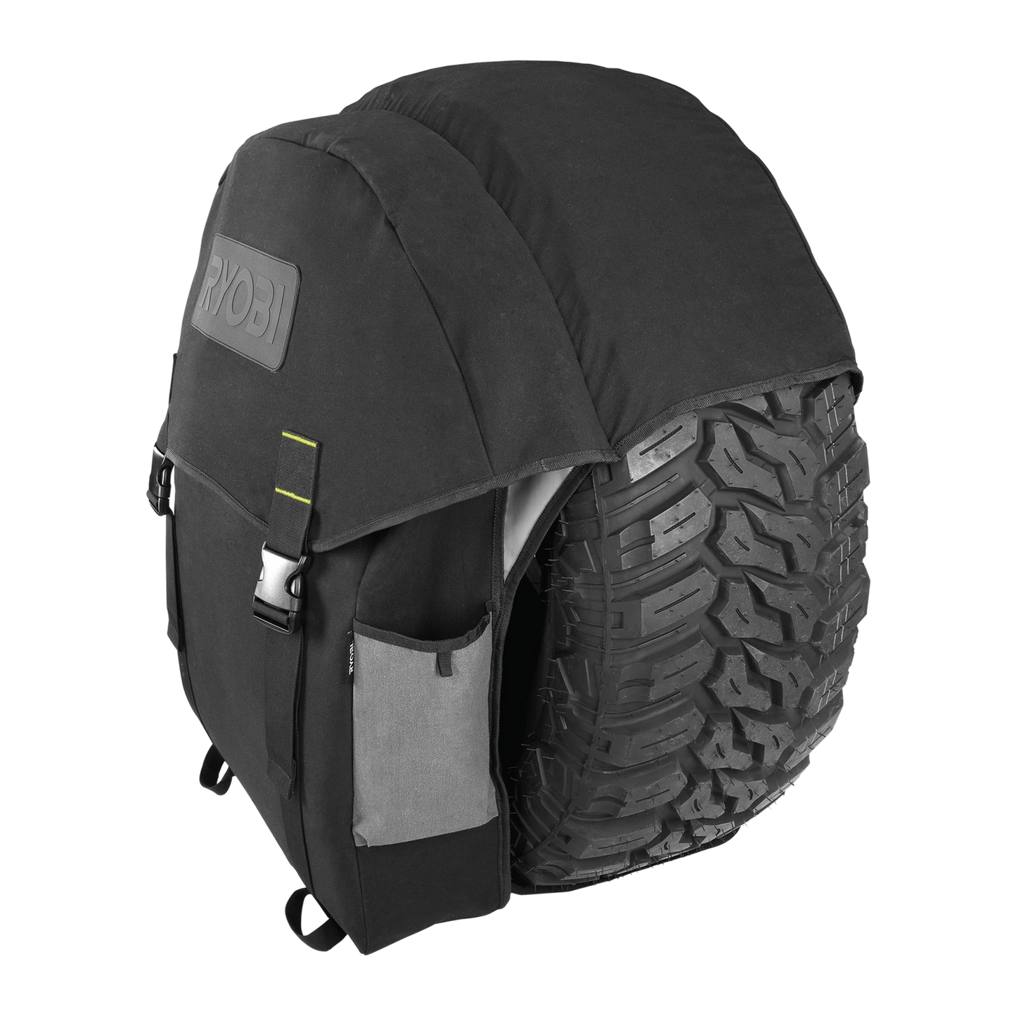 Ryobi Traxx Canvas Wheel Bag, Fits 31"-35" Tyres, Durable 250gsm Canvas, Ample Storage