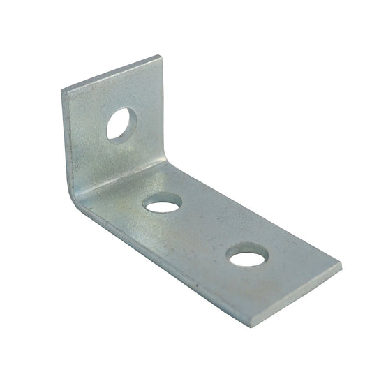 Carinya Zinc Plated Reinforcing Angle Bracket 40x80x40x4mm, 150kg Load, Indoor/Outdoor Use