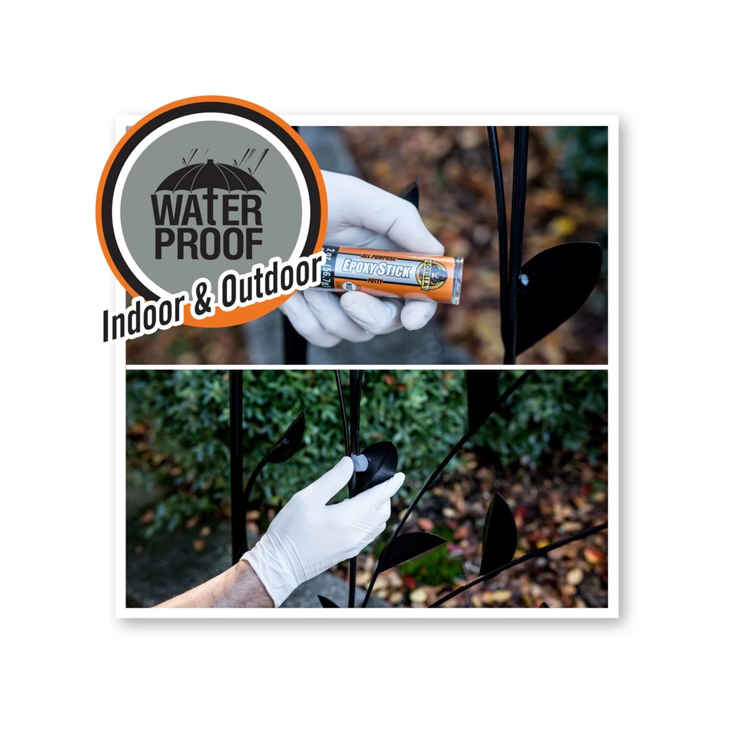 Gorilla All Purpose Epoxy Stick 56.7g - Strong, Fast Setting, Waterproof, Versatile Repair