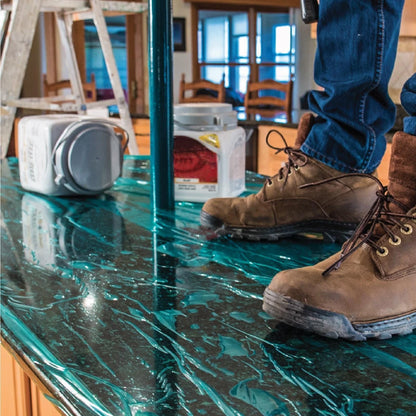 Builders Edge 70.3cm x 61m Hard Surface Protection Film, Liquid Barrier, Anti-Slip, 60 Micron