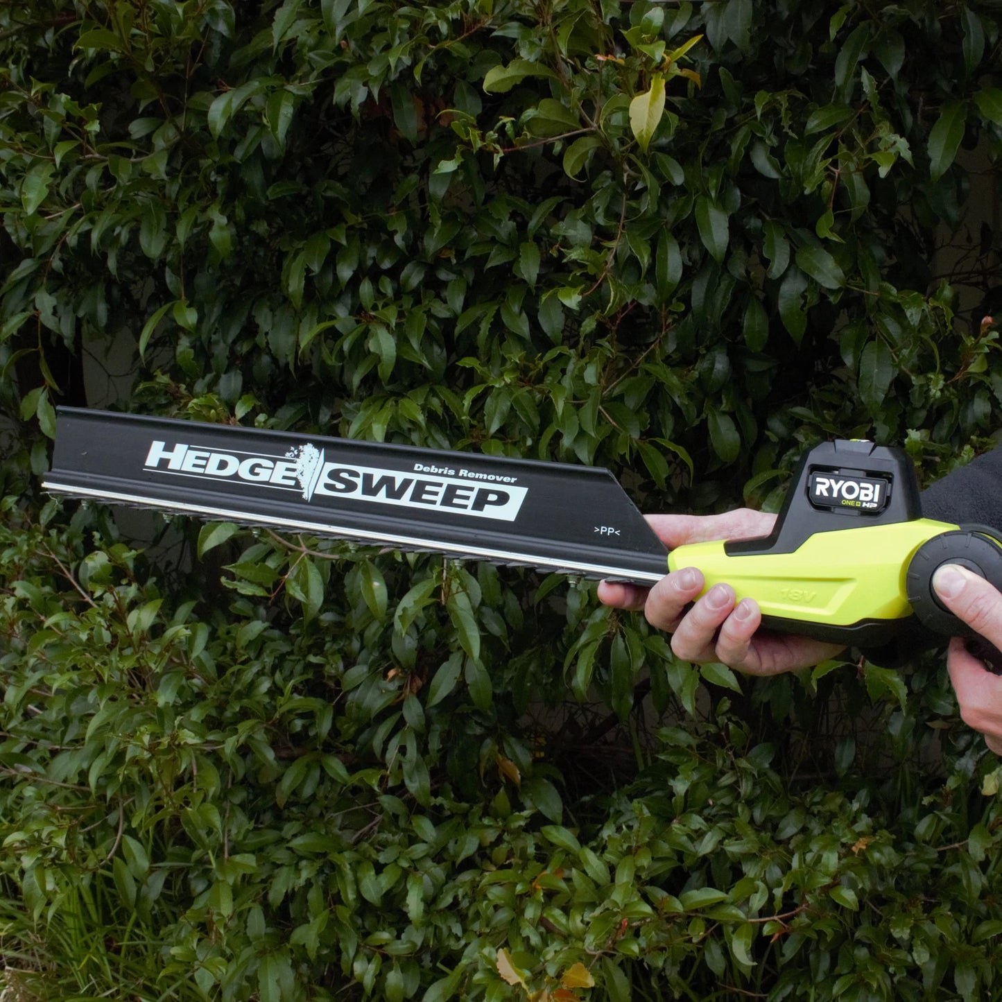 Ryobi 18V ONE+ HP Brushless Pole Hedge Trimmer, 450mm Blade, Adjustable Head