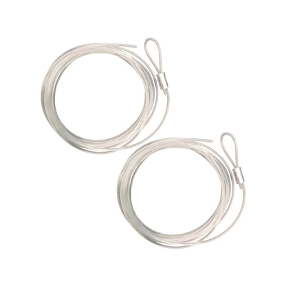 Gallery@Home Looped Nylon Line 2 Pack - Easy Install, Flexible Hanging, Clear Nylon