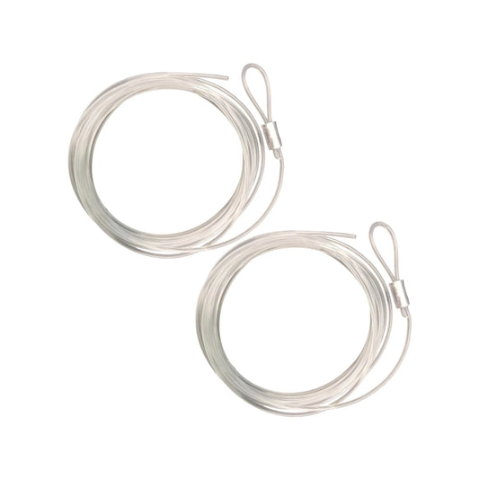 Gallery@Home Looped Nylon Line 2 Pack - Easy Install, Flexible Hanging, Clear Nylon