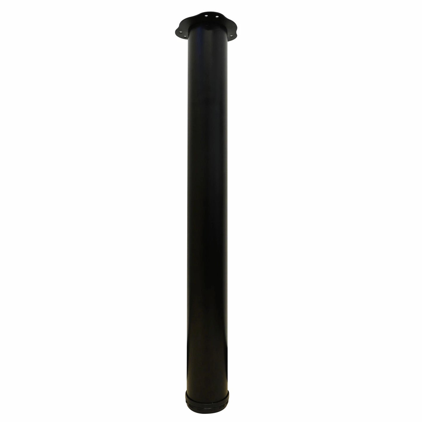 Adoored Black Adjustable Steel Furniture Leg 76x710mm Round