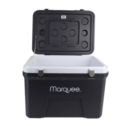 Marquee 45L Insulated Hard Cooler with Superior Insulation, Sturdy Handles, and Cup Holders