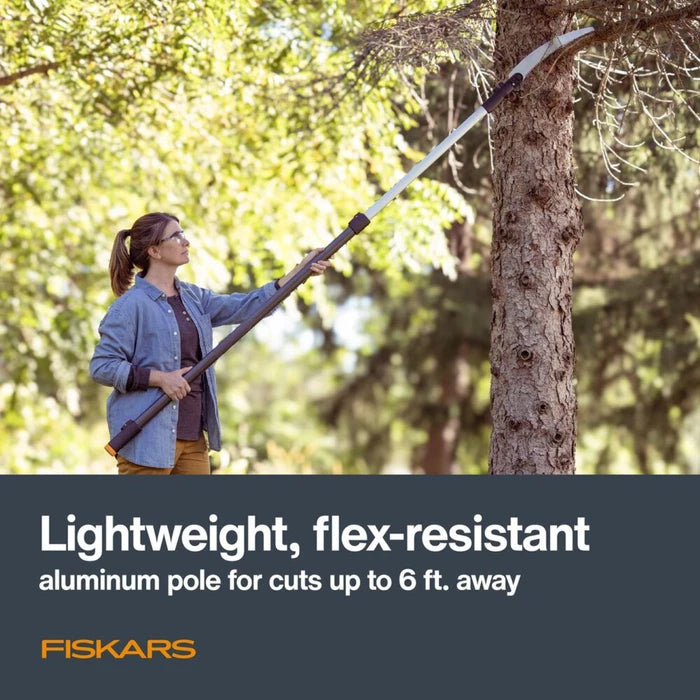 Fiskars 6ft Tree Pruner Xtend Control - Adjustable, Lightweight, Ergonomic Design