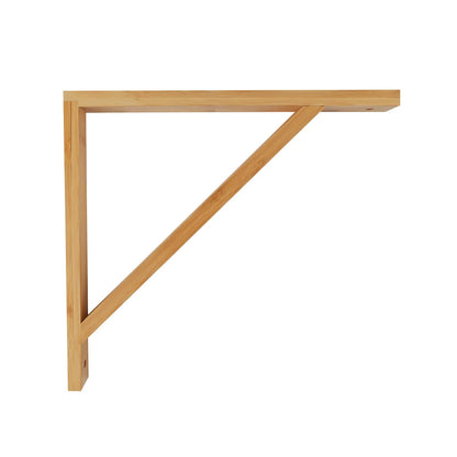 Carinya Bamboo Stayed Bracket 300x280mm, Varnished, 30kg Load Capacity, Wall Mount