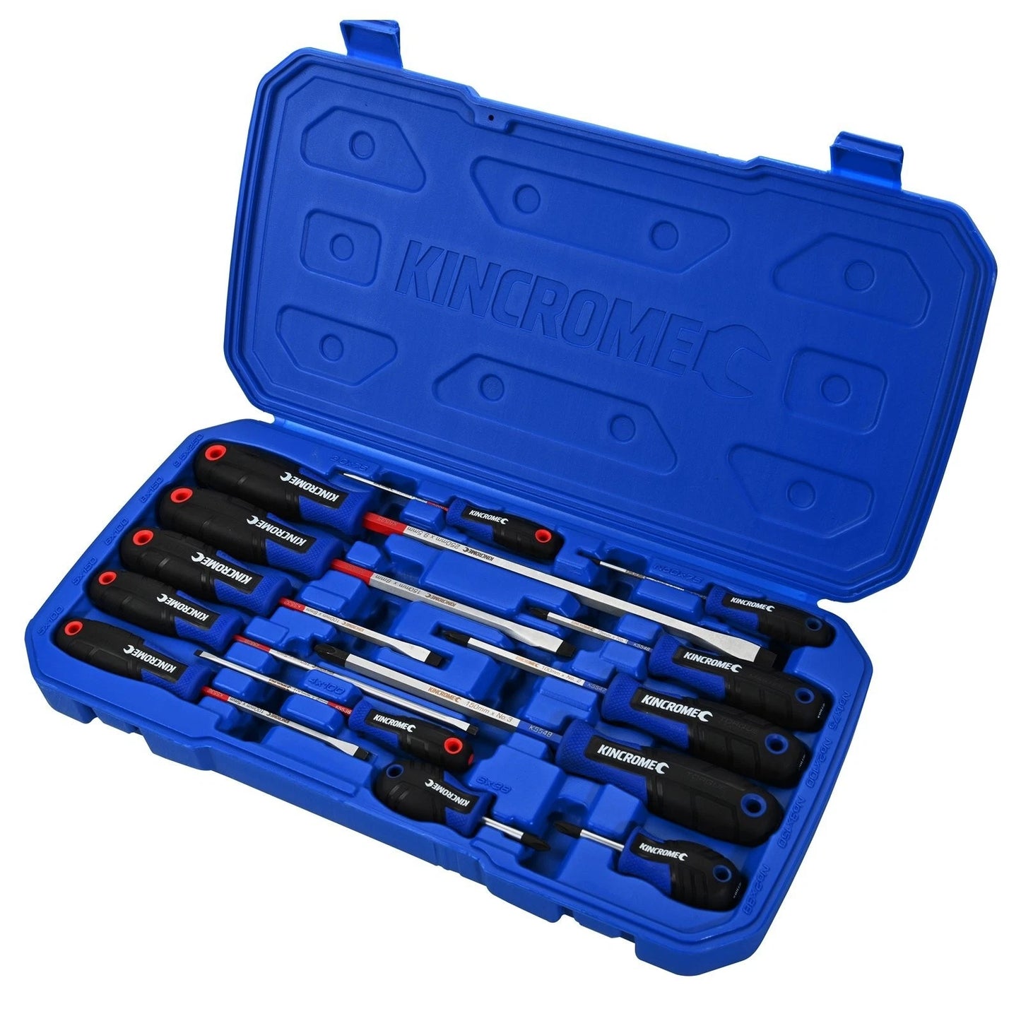 Kincrome 13 Piece TorqueMaster Screwdriver Set, S3 SVCM Alloy, Gel-Grip, Color-Coded