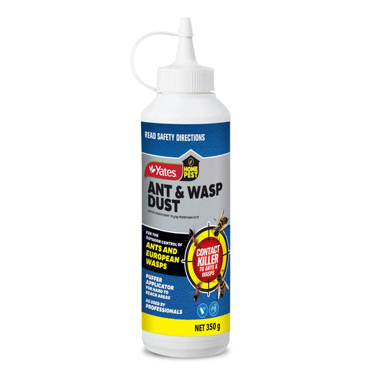Yates 350g Ant & Wasp Killer Dust - Fast-Acting Outdoor Pest Control, Easy Puffer Application