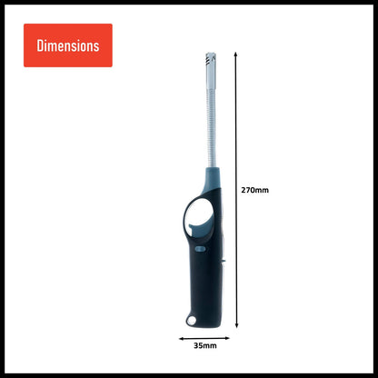Firemate Flexi Refill Lighter - Flexible Neck, Refillable, Adjustable Flame, Child-Resistant Lock