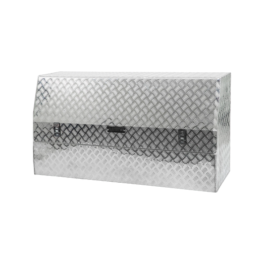 Rhino Aluminium Checkerplate Highside Toolbox 1465x520x795mm, Weather-Resistant, Lockable