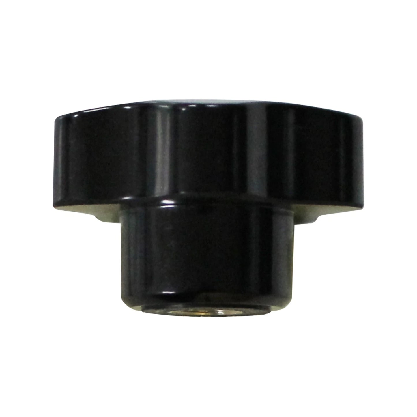 Richmond M8 Hand Nut - Black Bakelite, Brass Insert, Five Lobes Design, Easy to Use