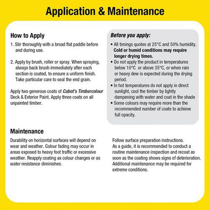 Cabot's 2L Indian Red Timbercolour Deck & Exterior Paint, UV & Mould Resistant