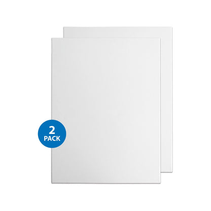 Boyle 30x40cm Thin Edge Stretched Canvas 2 Pack - 100% Cotton, Triple Primed, Pinewood Frame