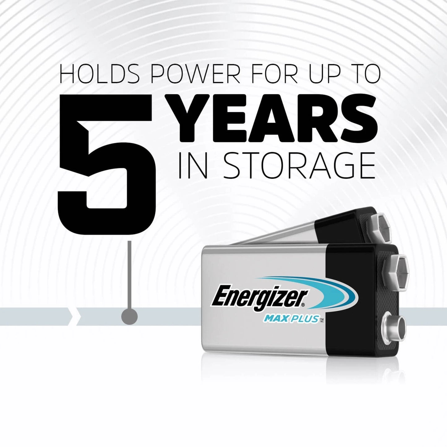 Energizer 9V Max Plus Batteries 3-Pack, Long-Lasting Alkaline for Smoke Alarms & Electronics