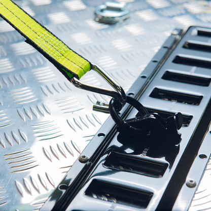 GRUNT E-Track Horizontal 60cm Black Galvanised Steel Cargo Tie-Down