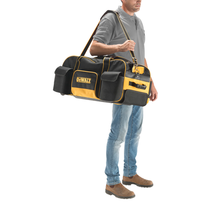 DeWALT Heavy Duty Roller Tool Bag, Large Capacity, Durable 1200 Denier, Telescopic Handle