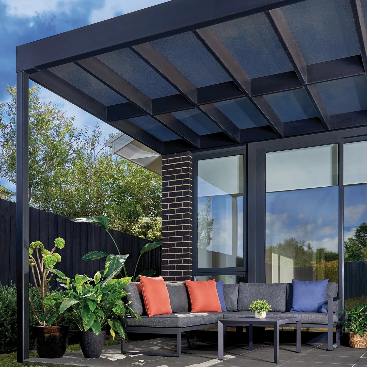 Coolaroo Black Sun Protection Shade Cloth 3.66 x 3m, 90% UV Block, Cancer Council Endorsed