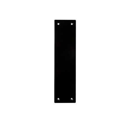 Lemaar Black Stainless Steel Push Plate 250x65x2mm, DDA Compliant, Easy Install