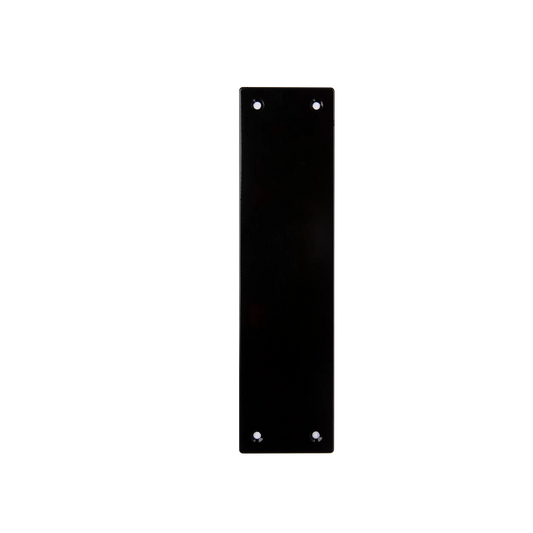 Lemaar Black Stainless Steel Push Plate 250x65x2mm, DDA Compliant, Easy Install