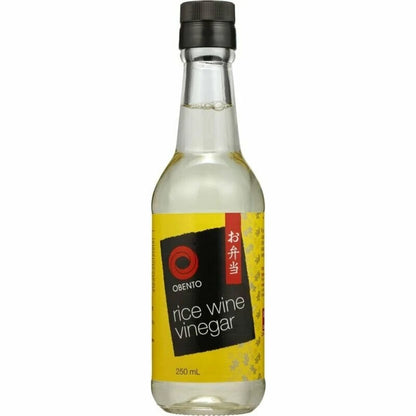Obento Japanese Rice Wine Vinegar 250ml, Pack of 3, Authentic Sushi & Salad Flavor