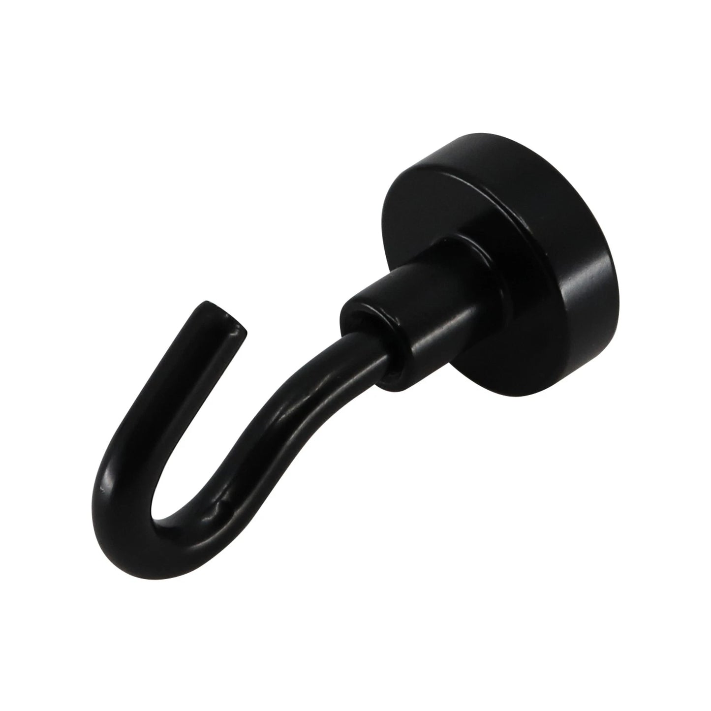 Everhang Black Magnetic Hooks 16x35mm - 10 Pack, Strong Hold, Multi-Purpose Use