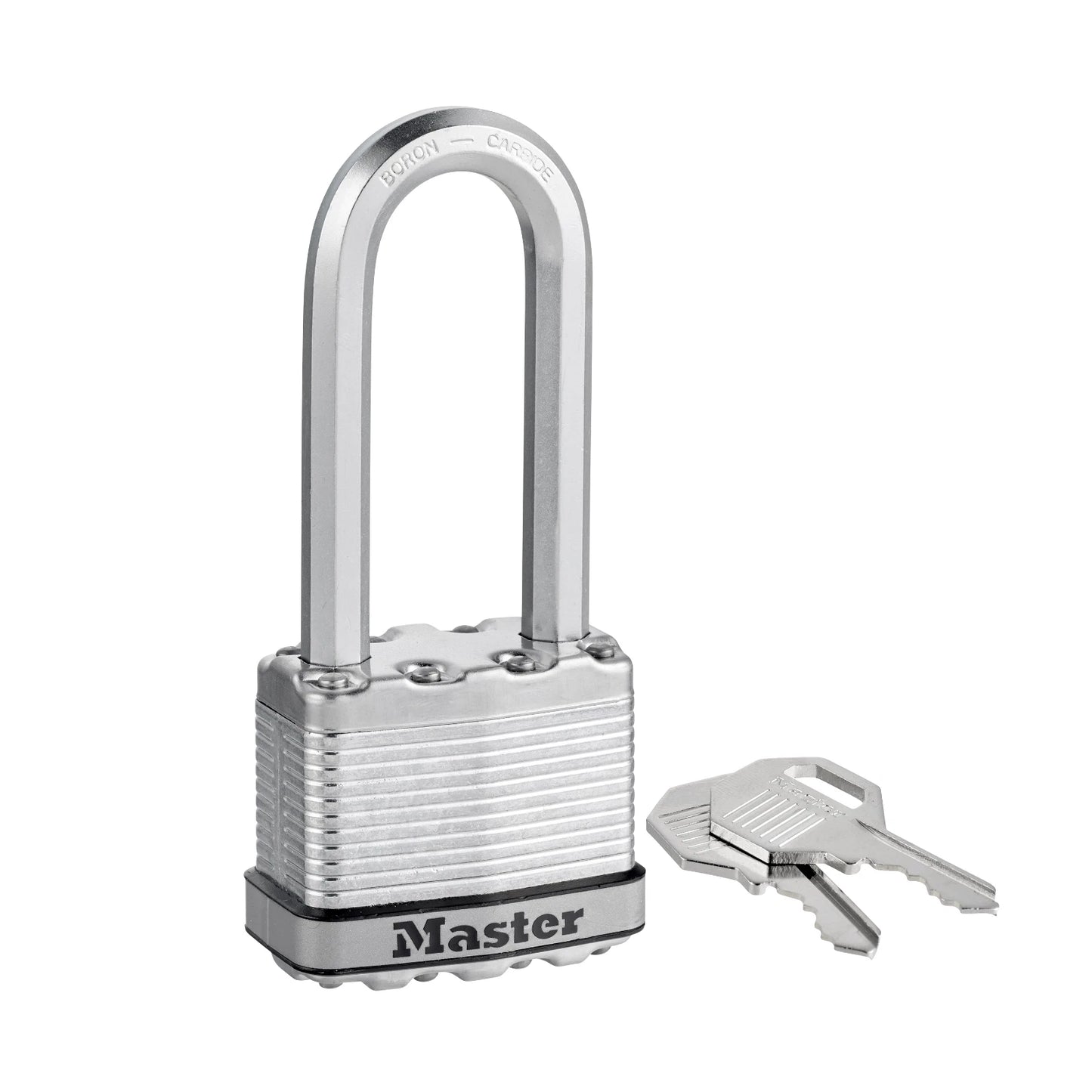 Master Lock Magnum 51mm Padlock with 64mm Long Boron-Carbide Shackle, Weather Resistant