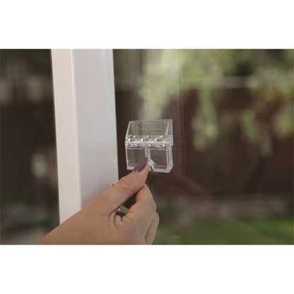 Dreambaby Child Safety Sliding Door and Window Lock, Transparent, Polycarbonate, 2 Pack