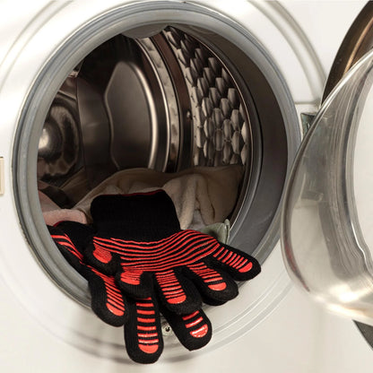 Jumbuck Aramid BBQ Gloves - Heat Resistant, Silicone Grip, One Size, Machine Washable