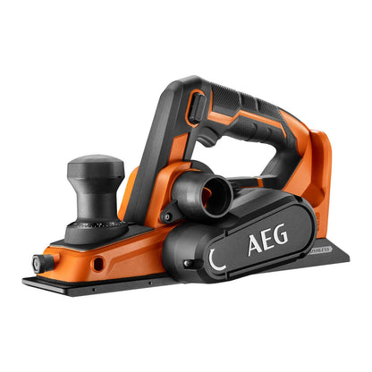 AEG 18V Brushless Planer 82mm - Precision, Adjustable Chamfer, Dual Dust Ejection
