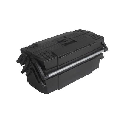 Durable 466x224x210mm Tool Box with Customizable Compartments & Secure Locking