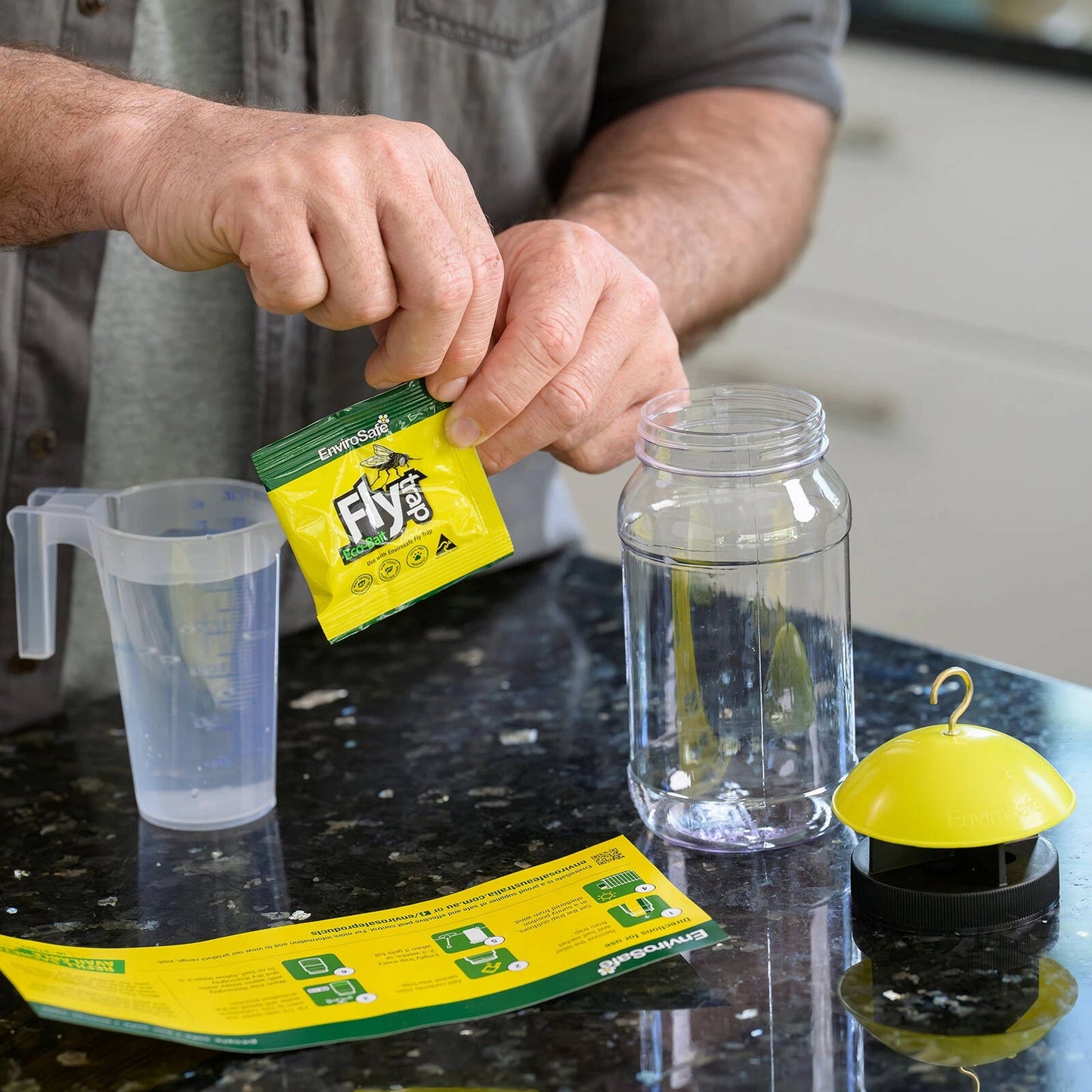 EnviroSafe Fly Attractant Refill 36 Pcs - Eco-Friendly, Pesticide-Free, Outdoor Use