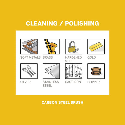 Dremel Carbon Steel Brush 13mm - Rust & Corrosion Removal, 2 Pack