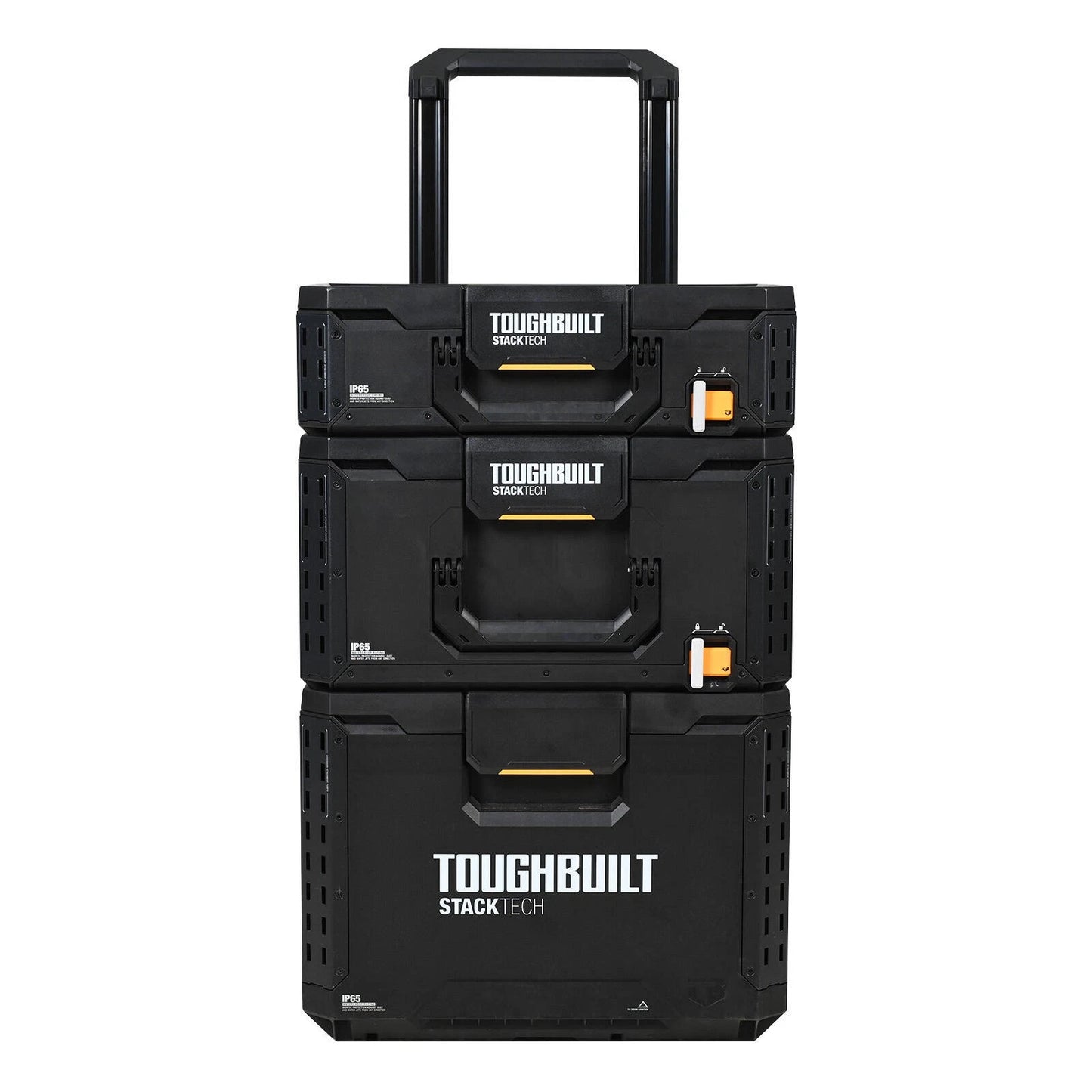 ToughBuilt StackTech 3 Piece Combo: Modular Storage, IP-65 Resistant, Telescopic Handle
