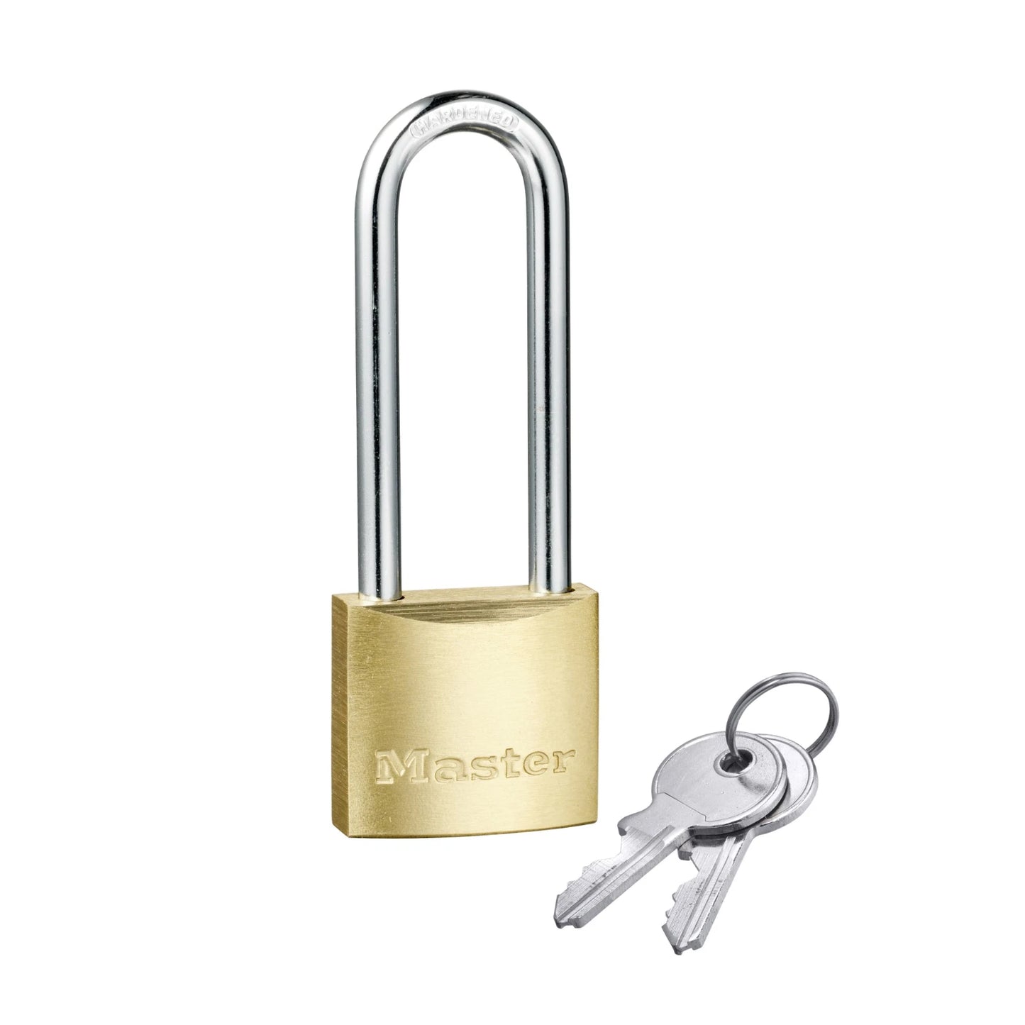 Master Lock 30mm Brass Padlock, Corrosion-Resistant, Hardened Steel Shackle, 2 Keys