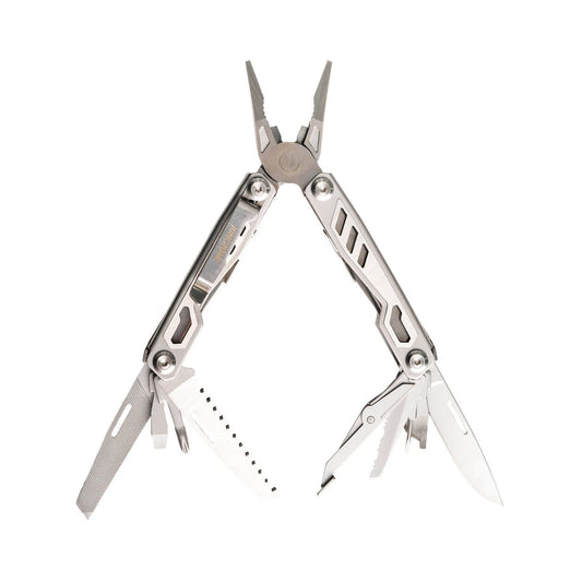 Kincrome 15 Function Multi-Tool, Stainless Steel, Locking Mechanism, Pocket Clip