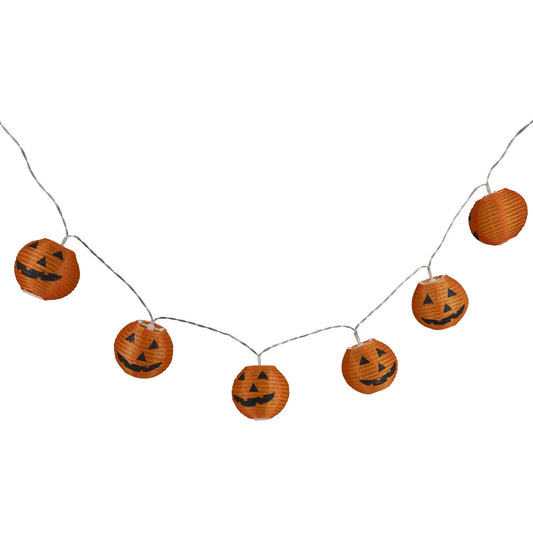 Arlec Warm White 20 LED Pumpkin String Light, Battery Powered, Indoor Use, 3m Length