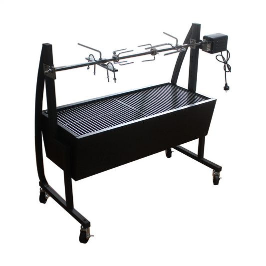 Jumbuck Rondo Medium Charcoal Spit Roaster with Adjustable Rotisserie & 240V Motor